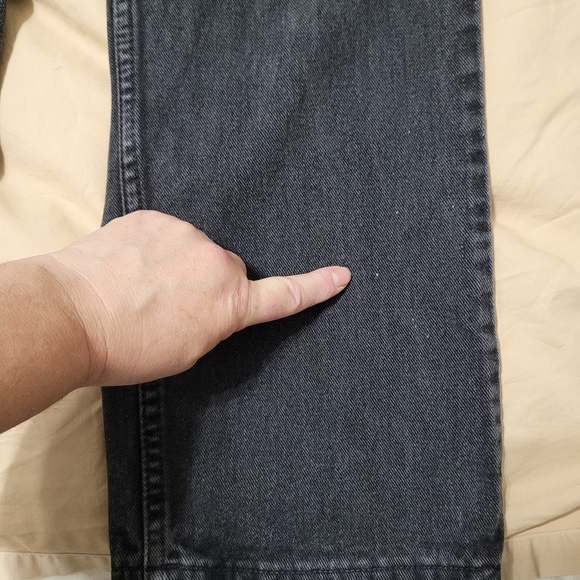 Vintage 90's Orange Tab Levis Classic Straight Leg Black Jeans Sz 34/32 - Picture 3 of 15